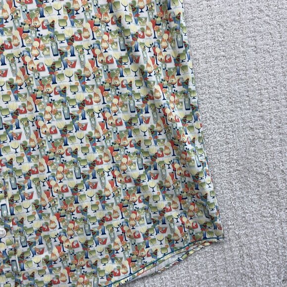 Projek Raw Shirt Mens XL Cocktails Drink AOP Summer Party Light Breathable - Picture 5 of 12